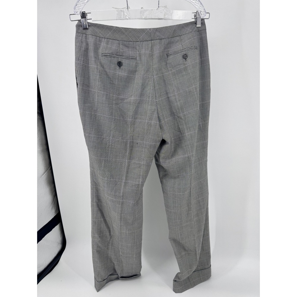 Brooks Brothers 346 Womens Dress Pants Size 12 Caroline Fit Plaid Wool Blend - Picture 12 of 14